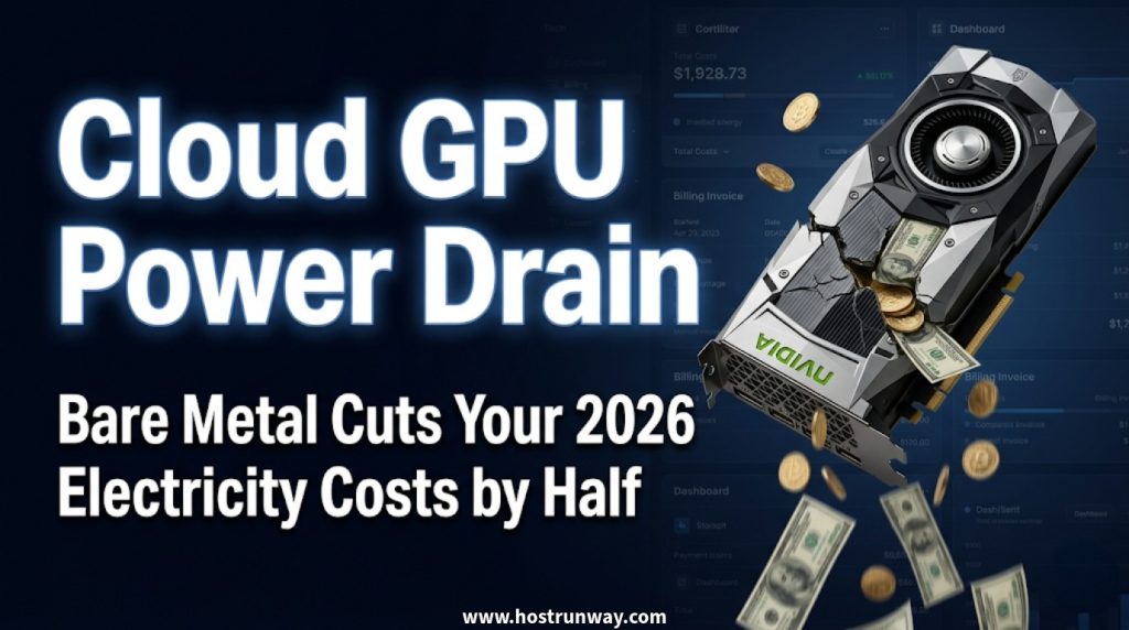 Power Consumption & Electricity Costs: Cloud GPU vs Bare Metal Dedicated Servers in 2026