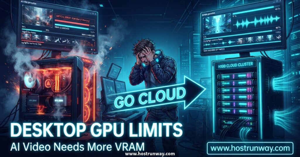 Cloud GPU for AI Video Generation in 2026: VRAM Requirements Your Desktop Can’t Meet