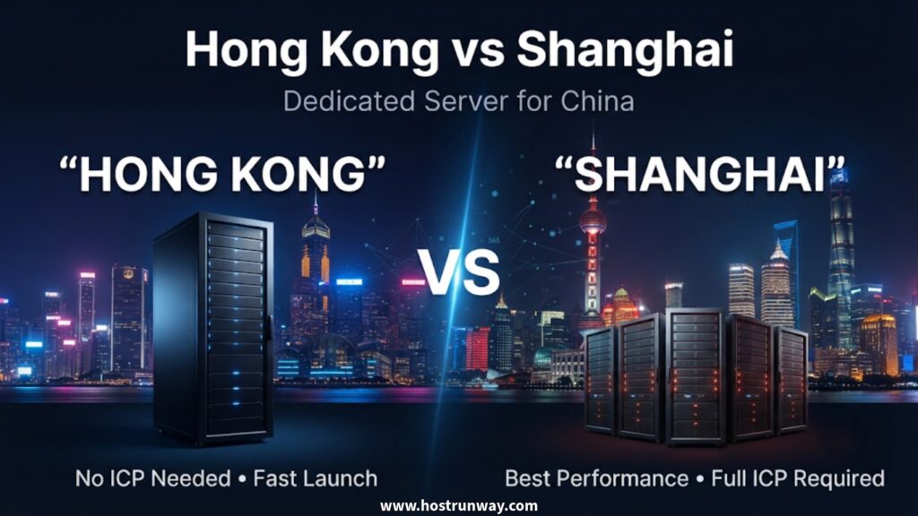 Hong Kong vs Shanghai Dedicated Server: When to Skip ICP and When to Go All-In on Mainland China